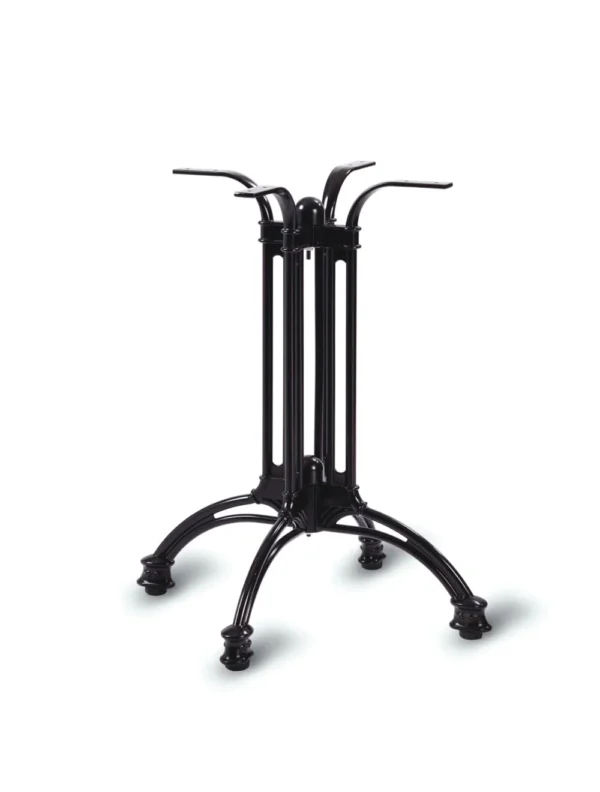 Continental - 4 Leg Dining Base Black / Cast Aluminium EPC (Stainless Steel Bolts)