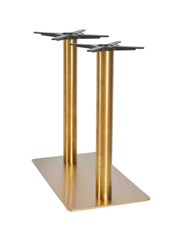 Zeus Twin Pedestal Poseur - Brass