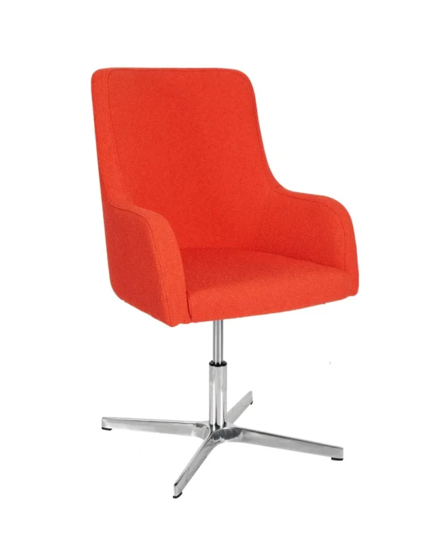 Huntington Chair - 4 Star Swivel (No Gas) Ply Seat & Back / Chrome Finish