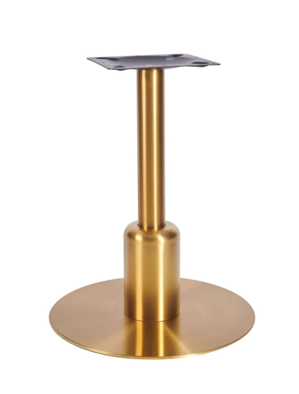 Titan Lrg Base (Brass) Poseur (Black)  365mm Slv (Brass) Steel - Vintage Brass & Black Finish