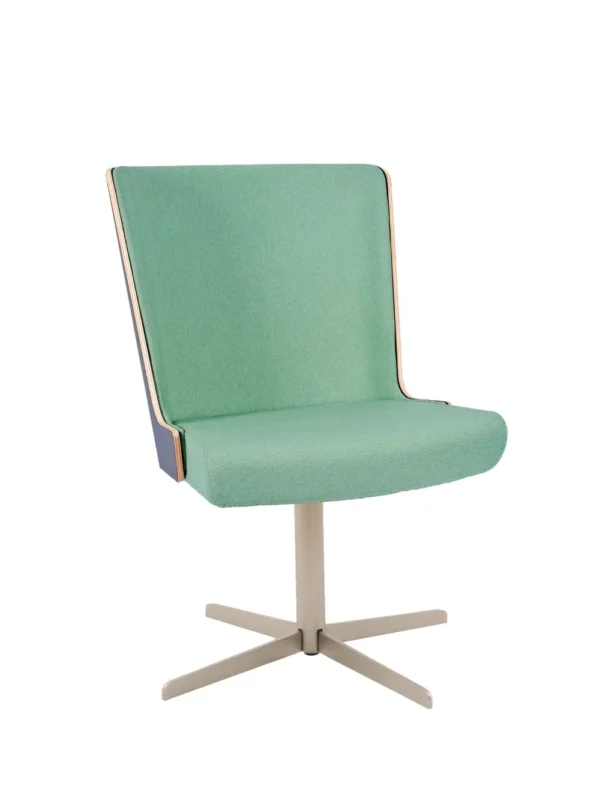 Skapa Side Chair (Anth Laminate) - 4 Star Swivel RFU /  Steel with Matt Nickel Finish