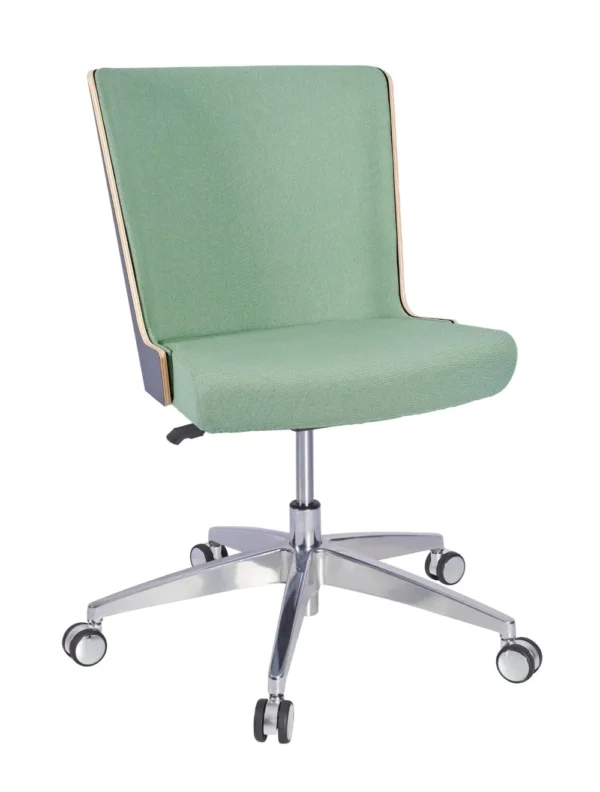 Skapa Side Chair (Anth Laminate) - 5 Star Swivel (With Gas) RFU / Aluminium