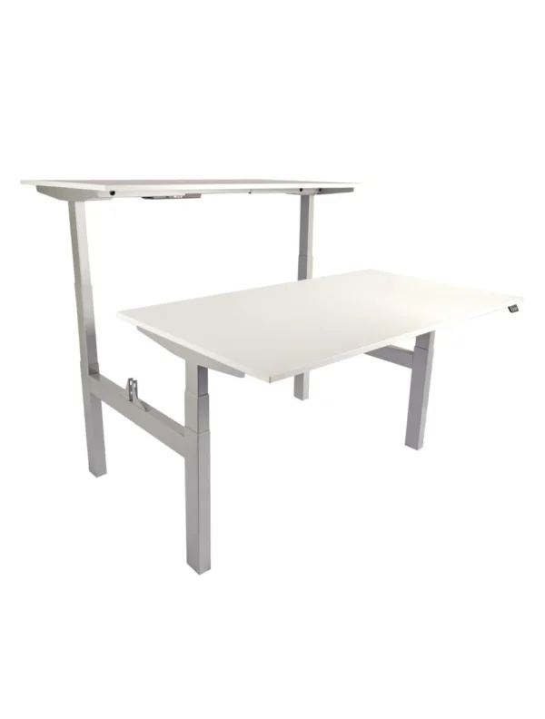 B2B Dual Stage Height Adjustable Desk Frame Grey / Desk Frame only *Laminate Table Tops Available
