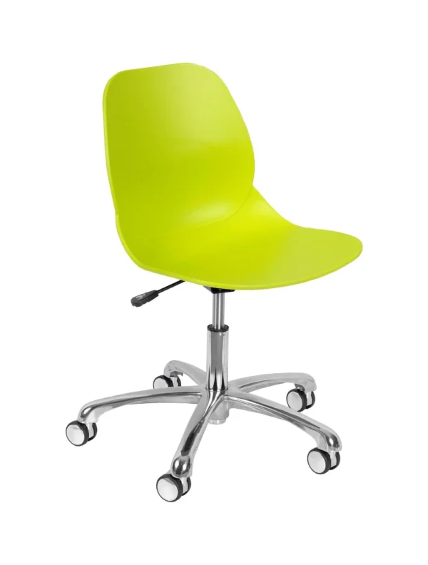 Shoreditch Office Chair (Aluminium Base) Lime/Alu Base