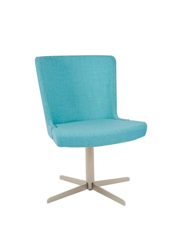 Skapa Side Chair - 4 Star Swivel RFU /  Steel with Matt Nickel Finish