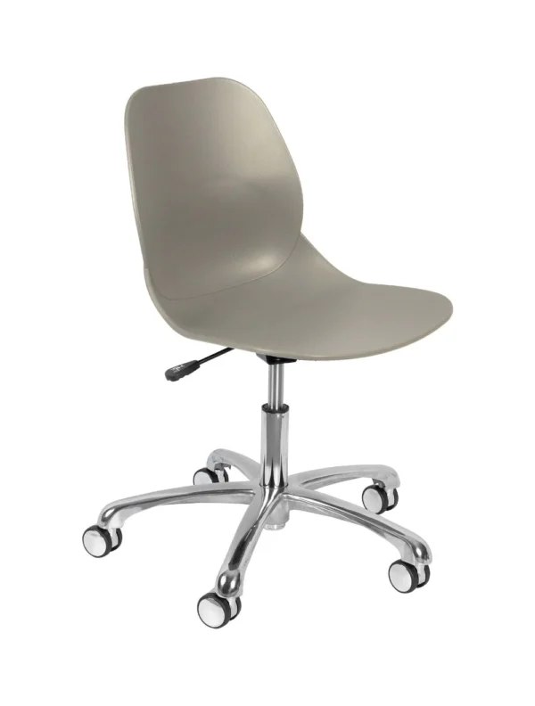 Shoreditch UPH Office Chair (Aluminium) Grey Fabric / Aluminium Base