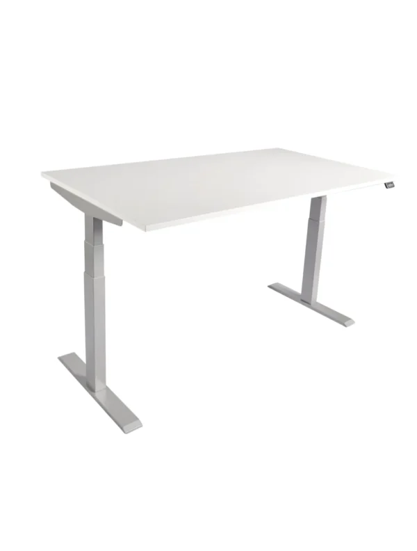 Dual Stage Height Adjustable Desk Frame (Grey) Grey / Desk Frame only *Laminate Table Tops Available
